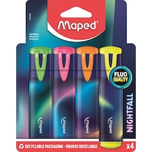 Maped Fosforlu Kalemler Nightfall 4'lü 124-Pembe
