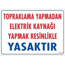 Pvc Levha Quot;Topraklama Yapmadan Energy Kaynağı Yapmak Kesinl