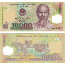 Vietnam 10.000 Dong Yabancı Kağıt Para Polimer Çil Unc Koleksiyon Para