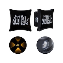 Powermaster Pm-24448 3000k Maşallah Dekoratif Led Duvar Aplik Siyah
