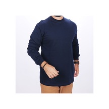 Sweatshirt 2 İplik 0 Yaka Lacivert