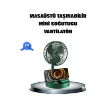 Lvsqvr Katlanabilir Şarjlı Mini Fan 3 Kademeli Hız Ayarlı Taşınabilir