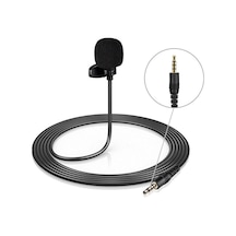 4 Pin 3.5 Mm Telefon Bilgisayar Kamera İçin Yaka Mikrofonu