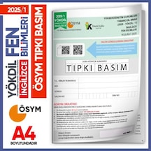 2025/1 Yökdil İngilizce Fen Bilimleri Ösym Çıkmış Soru Tıpkı Bası