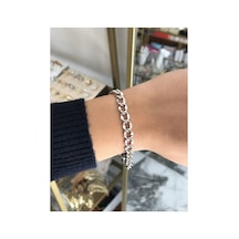 Zincir Silver Model Bileklik Kararmaz Gümüş
