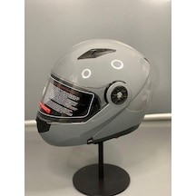 JK Çene Açılır Vizörlü Ece Belgeli Nargo Gri Kask Jiekai Jk-902 Gri