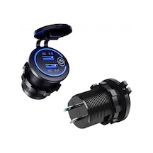 12 V/24 V Qc3.0 Usb Hızlı Araç Şarj Soketi Dokunmatik Anahtarılı