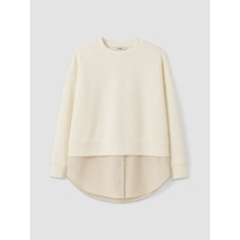 LC Waikiki Lc Waıkıkı Bej Soft Touch Kadın Sweatshirt Tunik Diğer