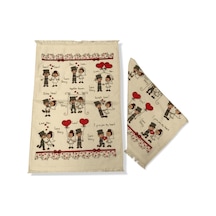 Durul 40X60 Baskılı Düğün Temalı Havlu 6 Lı Paket