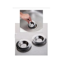 2 Adet Lavabo Süzgeci Metal Paslanmaz Süzgeç Çelik Diğer