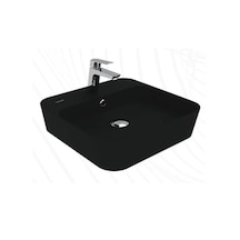 Creavit Lp046-00kk00e-0000 Loop Kare Çanak Lavabo - Kömür Karası