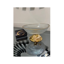 Gold Metal Ayaklı Kelebekli Yaldızlı Küçük Şekerlik, Lokumluk, Sunumluk Gold-metal-yaldız