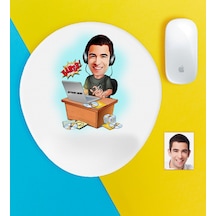 Kişiye Özel Gamer Karikatür Bilek Destekli Mouse Pad - 1