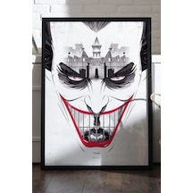 Batman: Arkham Origins Siyah Ahşap Çerçeveli Poster, Dekoratif Oyun Duvar Tablosu
