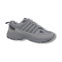 Zerhan Lutton 215 Unisex Gri Bağcıklı File Yürüyüş Koşu Büyük Numara Spor Ayakkabı 45 46 47 48 Gri
