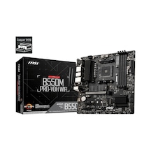 B550m Pro-vdh Wıfı Ddr4 4400mhz 1xvga 1xhdmı 1xdp 2xm.2 Usb 3.2 Matx Am4 5000/4000g/3000 Serileri İle Uyumlu