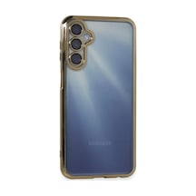 Newface Samsung Galaxy A25 5g Kılıf Razer Lensli Silikon - Gold Altın