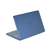 Neo Şeffaf Macbook Uyumlu Kapak - Mavi