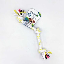 Eurodog - 801 - Diş İpi Üç Düğüm Sarı Beyaz Nokta - Kmrsfres - 15 Cm