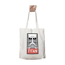 Art Hediye Obey Attack On Titan İki Tarafı Kalıcı Baskılı Yıkanabilir Çanta Çok Renkli