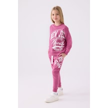 Rolypoly Kız Çocuk Pembe Eşofman Takımı Rp3484-c-v2 Pembe