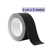 Merdiven Zemin Rampa İçin Yapışkanlı Kaydırmaz Bant Siyah 5 CM x 5 M - 9084368715685