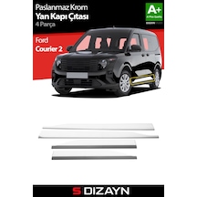 S-dizayn Ford Courier Krom Yan Kapı Çıtası 4 Prç. 2023 Üzeri A+ Kalite