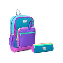 Coral High İlkokul Sırt Çantası ve Kalemlik Seti - Pembe Pastel Renkli - Kız Çocuk