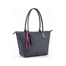 Vıatox Vx-027 Kadın Geniş Hacimli Shopper Su Geçirmez Paraşüt Kumaş Astarlı & Dayanıklı Koyu Gri