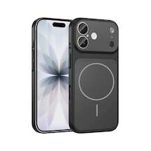 İphone 16 Uyumlu İphone 17 Pro Görünümlü Magsafe Özellikli Dönüşüm Kılıfı Formen Kapak Siyah