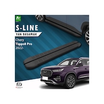S-dizayn Chery Tiggo8 Pro S-line Siyah Yan Basamak 183 Cm 2022 Üz