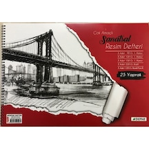 Defne 34x48 CM Çok Amaçlı Sanatsal Resim Defteri - 25 Yaprak