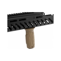 Dlg-164 Ak104 M4/m16 Dikey Sert Kauçuk Kaymaz M-lok Tutamak Grip - Tan