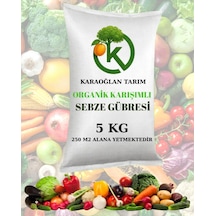 Sebze Gübresi Organomineral Katı Granül Domates Biber Salatalık Gelişim 5 Kg 1 Adet