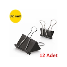 Metal Kıskaç | Çelik Kıskaç | 32Mm | 12 Adet 432G
