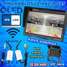 Kablosuz 7 İnç Monitör Metal Kasa Kamera Set Kayıt Yapmaz 12 24 V