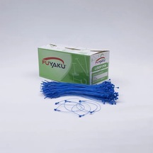 Fuyaku 7" Elle Geçmeli Kılçık Etiketleme Plastiği Renkli 5.000 Adet Mavi