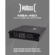Mobass Mba-460-4x60w Rms-kaliteli 4 Kanal Mini Yeni Nesil Anfi