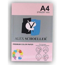 Alex Sch. A4 Renkli Fotokopi Kağıdı Pembe 500 Lü Paket Alx-570