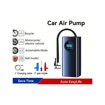 Willowhaven Siyah Kompakt Araba Lastik Şişirme Makinesi Dijital Göstergeli Kablosuz Portatif Oto Pompası