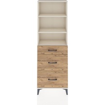 Arges Dolap 3 Raflı 3 Çekmeceli 60x30x182 Aytaşı-çam Aytaşı