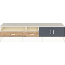 Arges Tv Ünitesi 3 Raflı 2 Çekmeceli 2 Kapaklı 220x30x51 Aytaşı-antrasit/çam Antrasıt/atlas Çam - Aytası