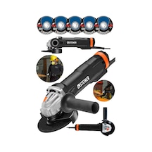 Steiner 4200 Watt Metal Şanzuman Avuç İçi Taşlama Siyah + 5 Disk