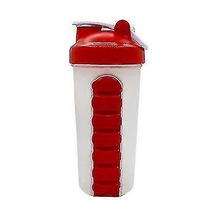 2025 Açık Hava Taşınabilir Hap Kupası Çalkalama Kupası 700ml Spor Su Kupası Stai-renk Kırmızı Çok Renkli