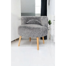 Tekli Puf ,makyaj Önü Pufu,çay Seti Tekli Koltuk, Sıtlı Berjer Salon, Balkon, Ofis ,sıtlı Puf, Gri