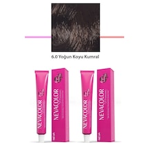 Hubrendy Tedarik 2 Li Set Premium 6.0 Yoğun Koyu Kumral - Kalıcı Krem Saç Boyası 2 X 50 G Tüp