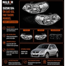 Suzuki Sx4 Ön Sağ-sol Far Manuel Takımı 2009-2011