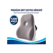 Vıscora Premium Ortopedik Sırt Destek Minderi Hava Kanallı%100 Visco Bel Desteği Çok Renkli