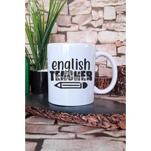 English Teacher Klasik Baskılı İngilizce Öğretmeni Hediyelik Baskılı Çay Kahve Sunum Kupa Bardak Beyaz