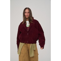Mai Collection Bandera Bordo Unisex Bomber Ceket